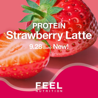 FEEL NUTRITION PROTEIN<br>ストロベリーラテ新発売!