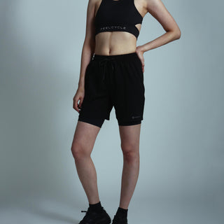 ショートパンツ+レギンス