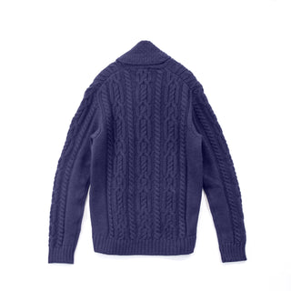 PEREGRINE ショールカラーケーブルカーディガン