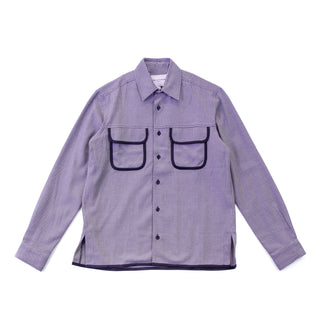 DANIEL w.FLETCHER Men's ダブルポケット千鳥シャツ