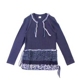 tricot-a-porter 切替ニットTシャツ