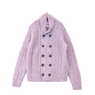 PEREGRINE ショールカラーケーブルカーディガン