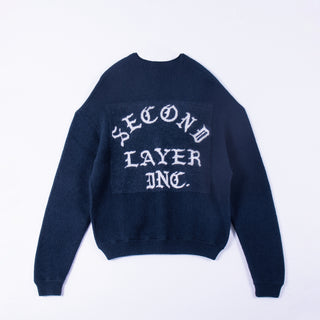 Second Layer Men's バックロゴカーディガン