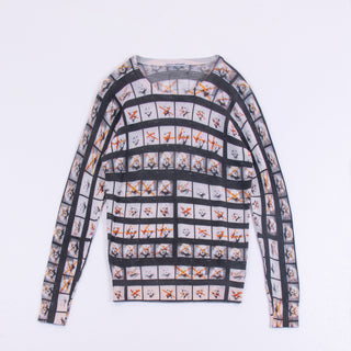 PRINTED ARTWORKS カシミヤチュニックセーター