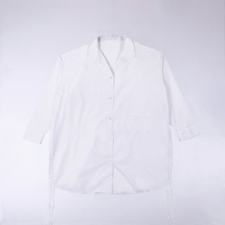 DIFFERENTLY サイドリボンシャツ