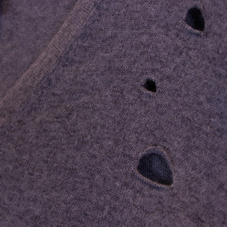 Maurizio Massimino Men's Vネック袖口配色セーター