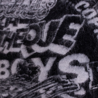 denzilpatrick TEXT PRINT MOHAIR ニット