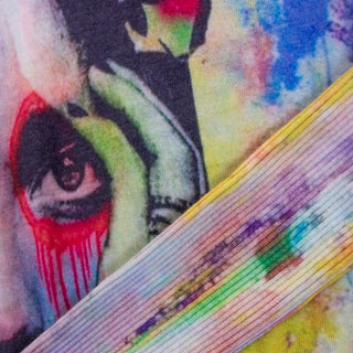 PRINTED ARTWORKS カシミヤチュニックセーター